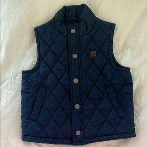Kids Janie & Jack Navy Blue Quilted Vest